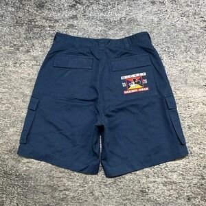 Vintage 90s Mickey Mouse Sailing Gear Shorts Cargo Mens Medium Blue 31" Waist